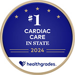 Healthgrades #1 in state for Cardiac Care